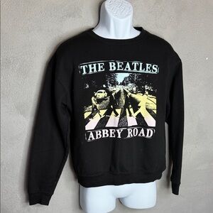 The Beatles Black Abbey Road Crewneck Sweater
